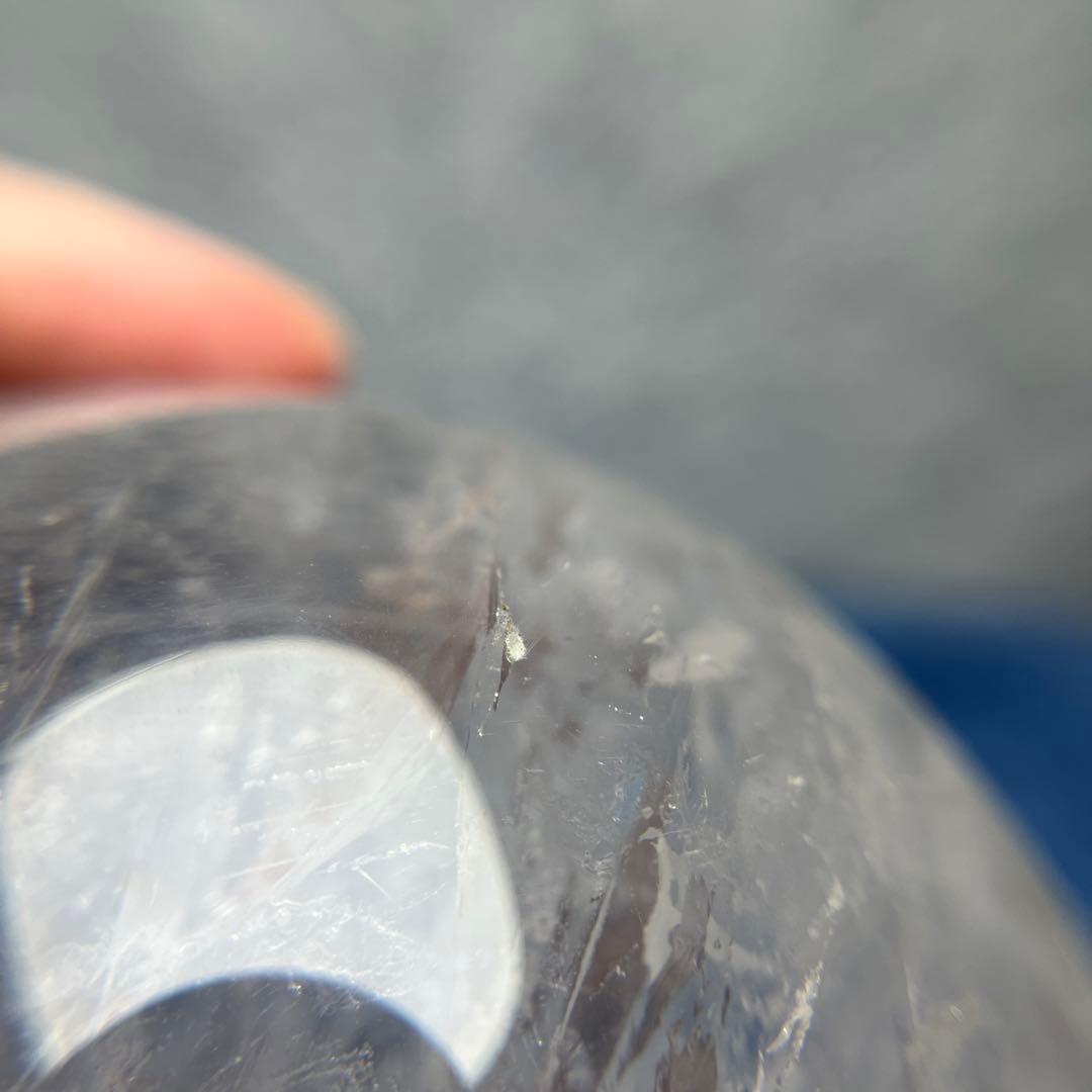 ご予約水晶スフィア　直径92mm 虹ギラギラ　30%off❣️