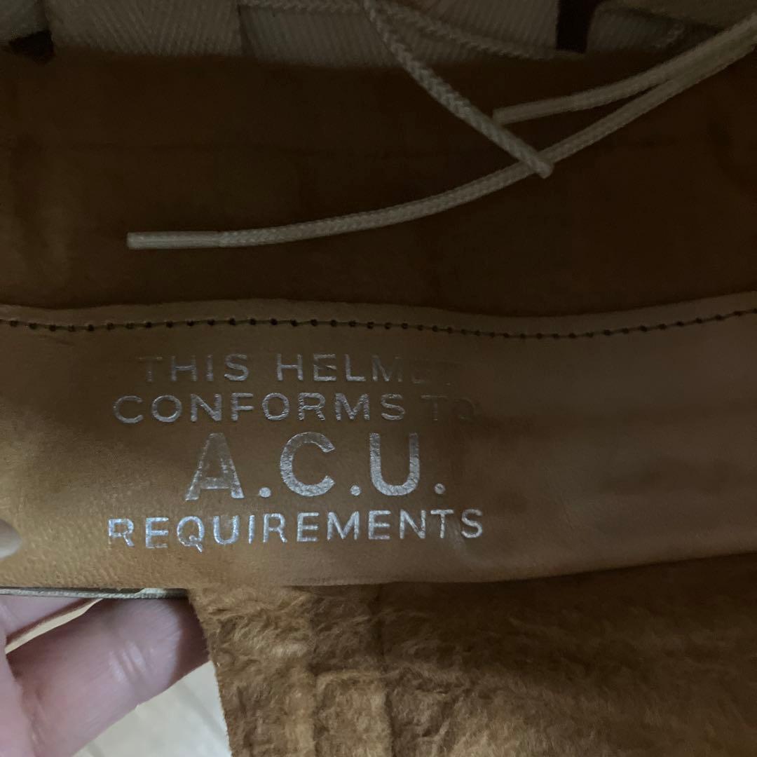 エバオークEveroak シルバー 半帽ヘルメット ブラウンストラップ