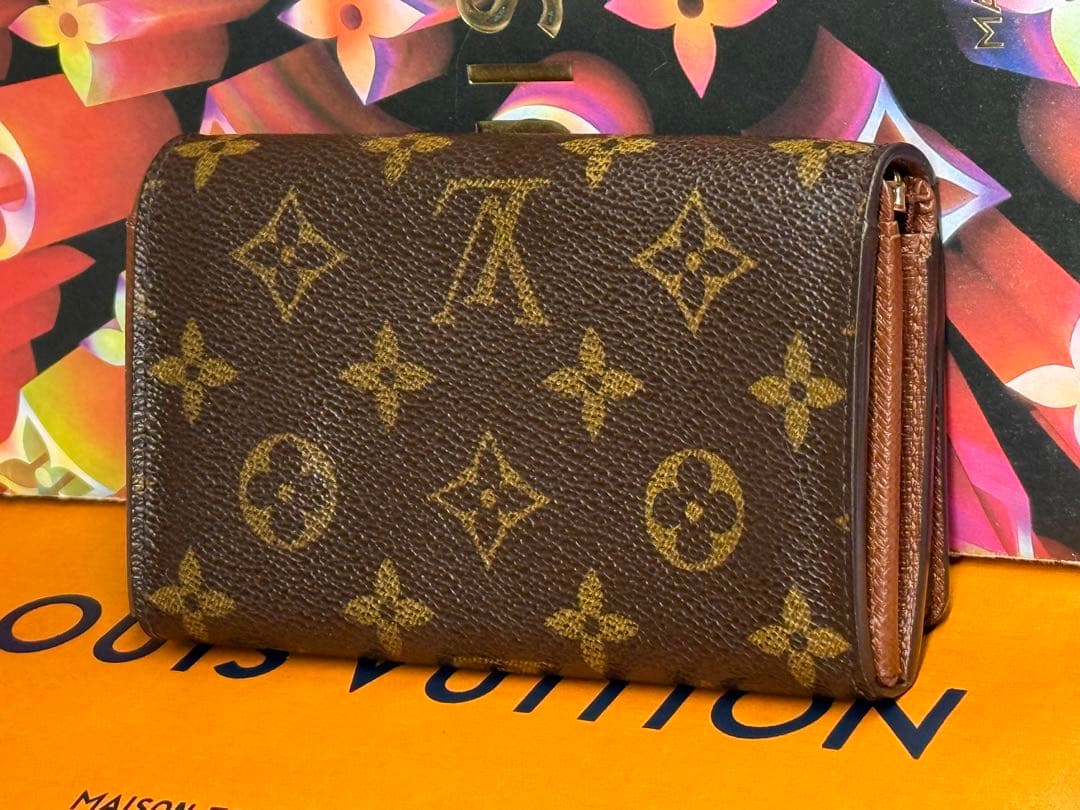 良品！ルイヴィトン　ポルトモネ・ビエ　トレゾール　L字形ファスナー二つ折り財布