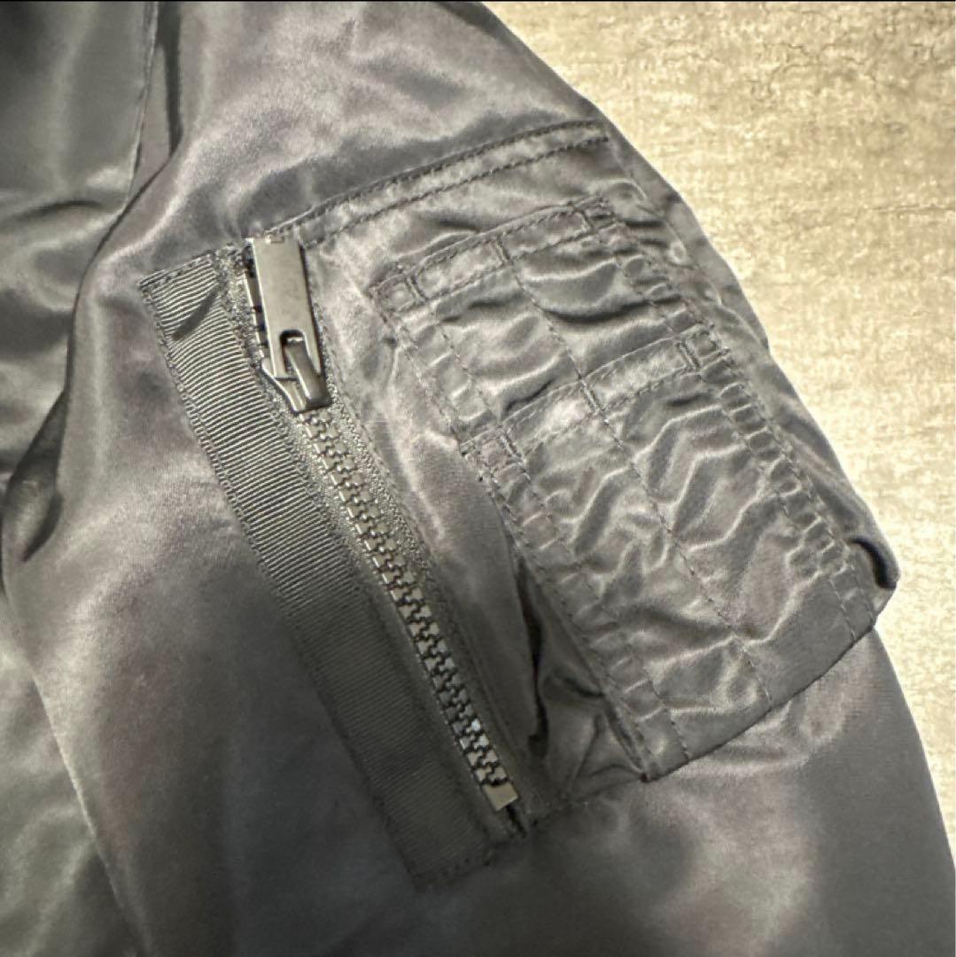 ユニクロ+J UNIQLO+JハイブリッドダウンオーバーサイズMA-1 GRAY