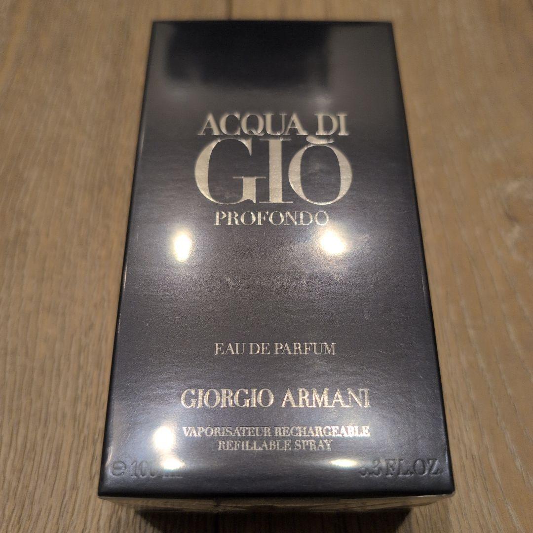 香水(男性用) Giorgio Armani Profondo Acqua Di Gio 100