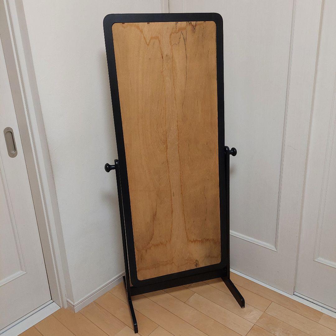 昭和レトロ　ヴィンテージ　大型　姿見鏡　全身鏡　木製フレーム