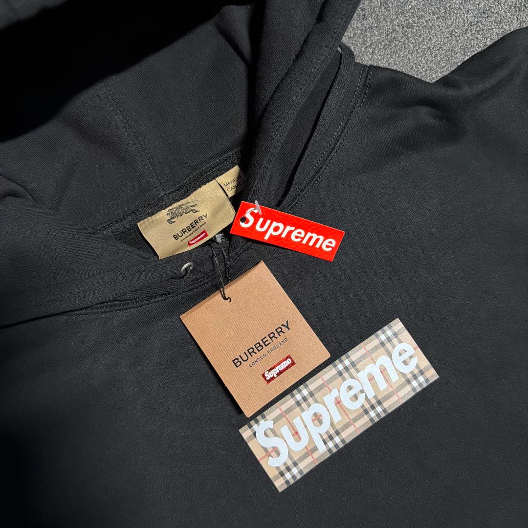トップス Supreme / Burberry Box Logo Hooded M