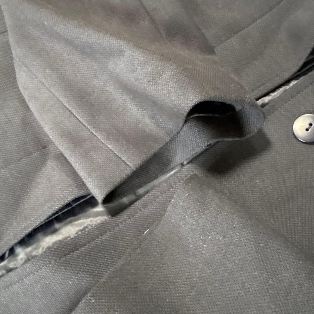 【美品】お受験 高級ロングコート S ネイビー 紺 エスコミュール小学校、幼稚園