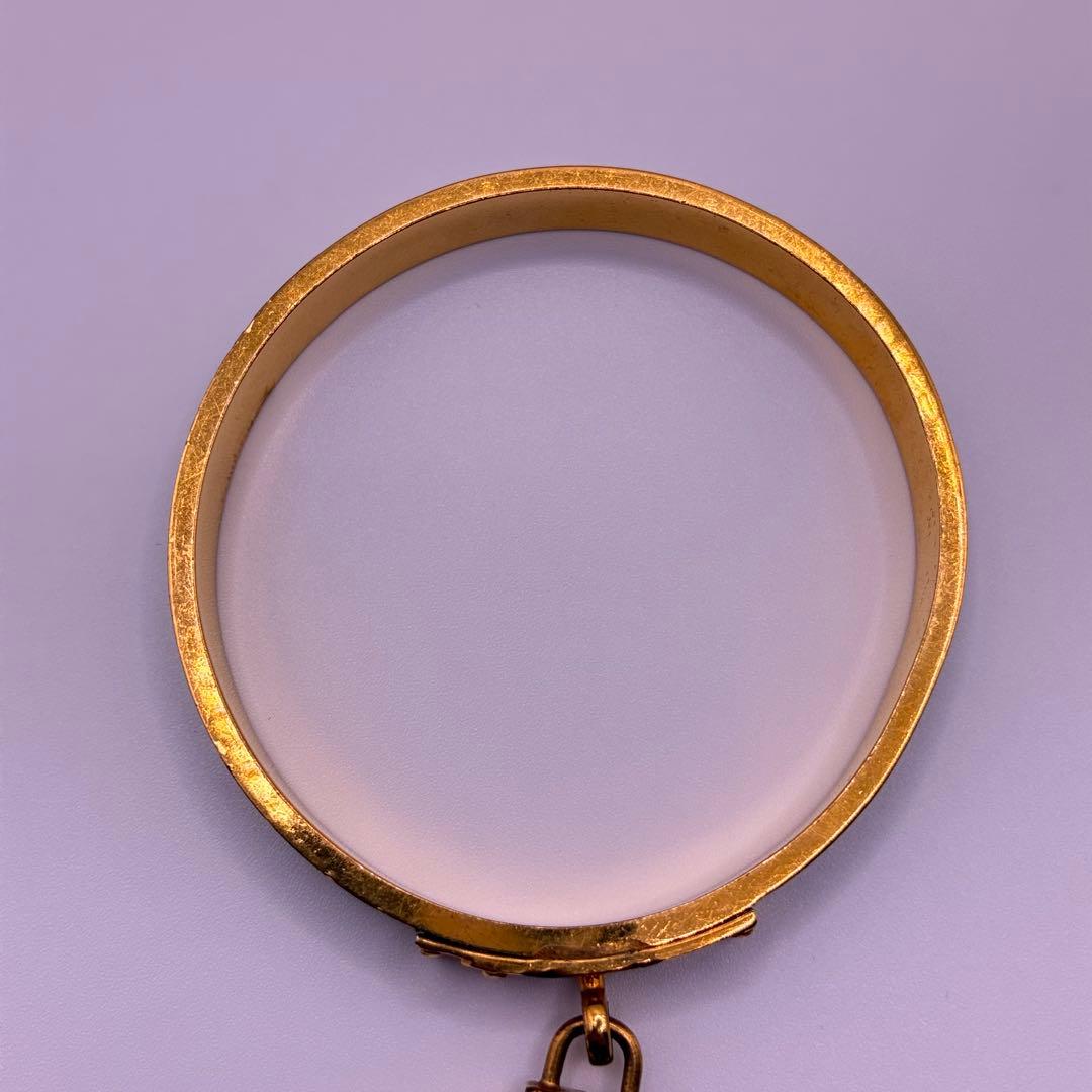 エルメス ケリー バングル ブレスレット カデナ 南京錠 ゴールド グリーン 緑