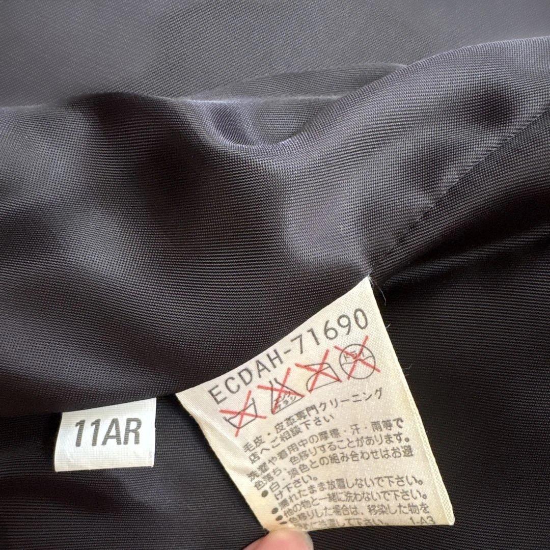 Courreges クレージュ 黒 レザージャケット 羊革