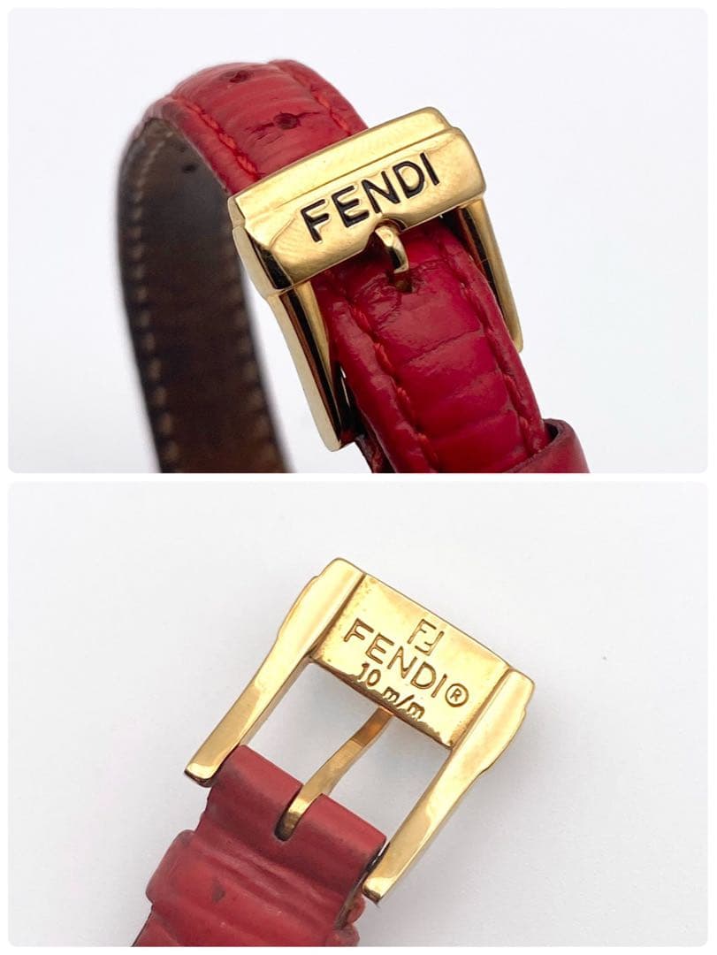 【稼働品】FENDI クォーツ ゴールド 腕時計￼￼￼ 430L 新品電池