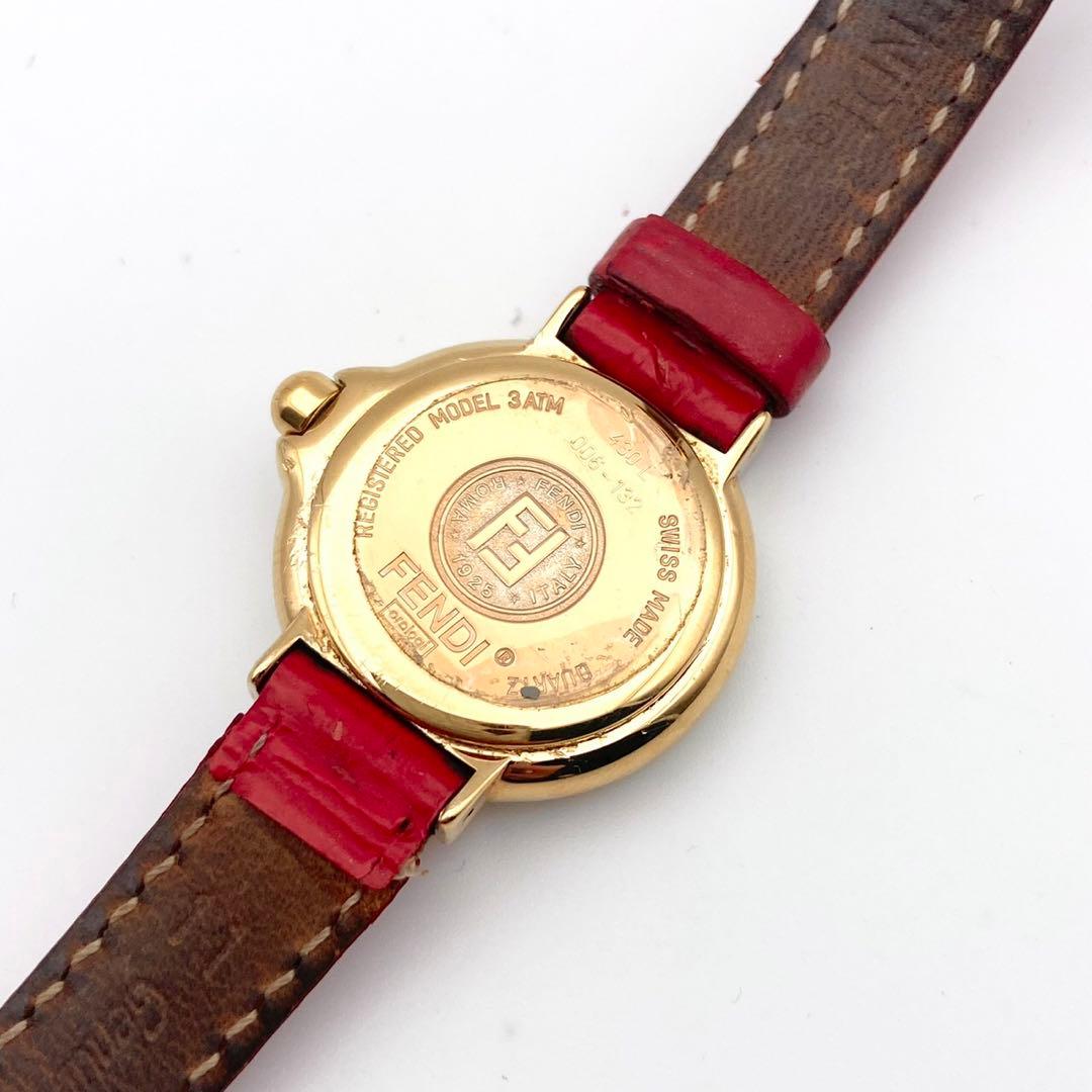 【稼働品】FENDI クォーツ ゴールド 腕時計￼￼￼ 430L 新品電池