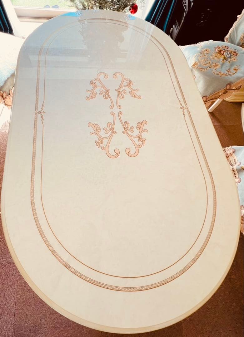 サルタレッリフローレンス ダイニングテーブルアイボリー イタリア 145cm