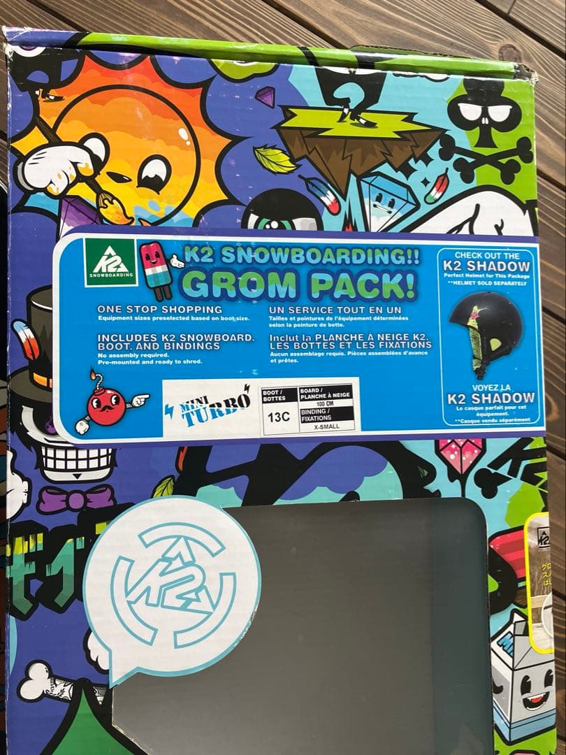 K2 Shadow Grom Pack スノーボードビンディング　ブーツセット