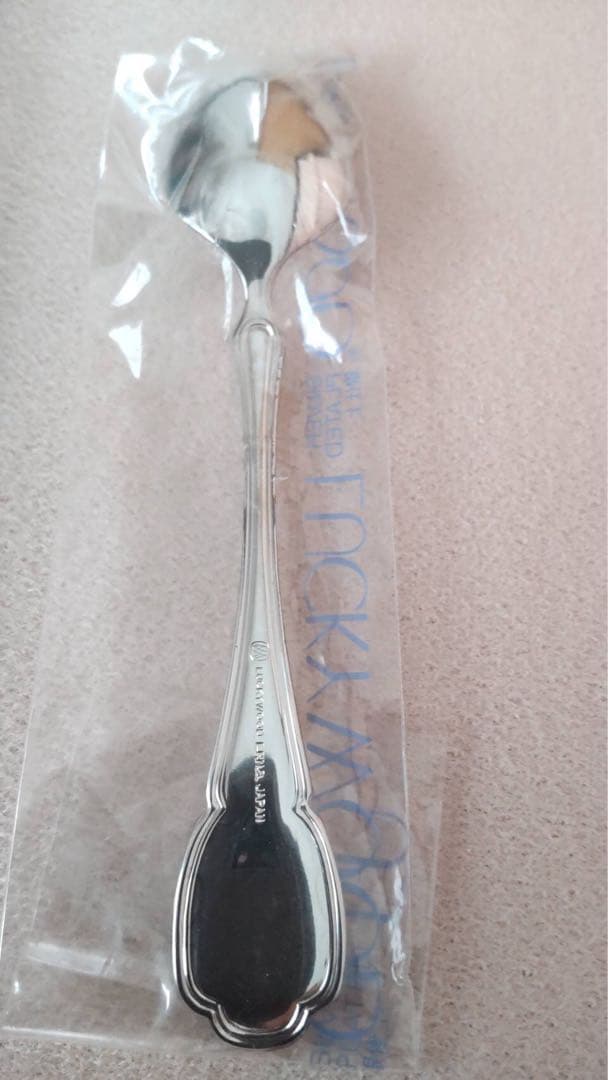 未使用　ラッキーウッド カトラリー　銀仕上げ　スプーン＆フォークセット