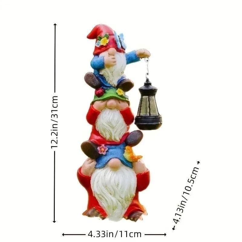 ガーデンライト かわいい ノーム 置物 おしゃれ ソーラーライト ガーデニング