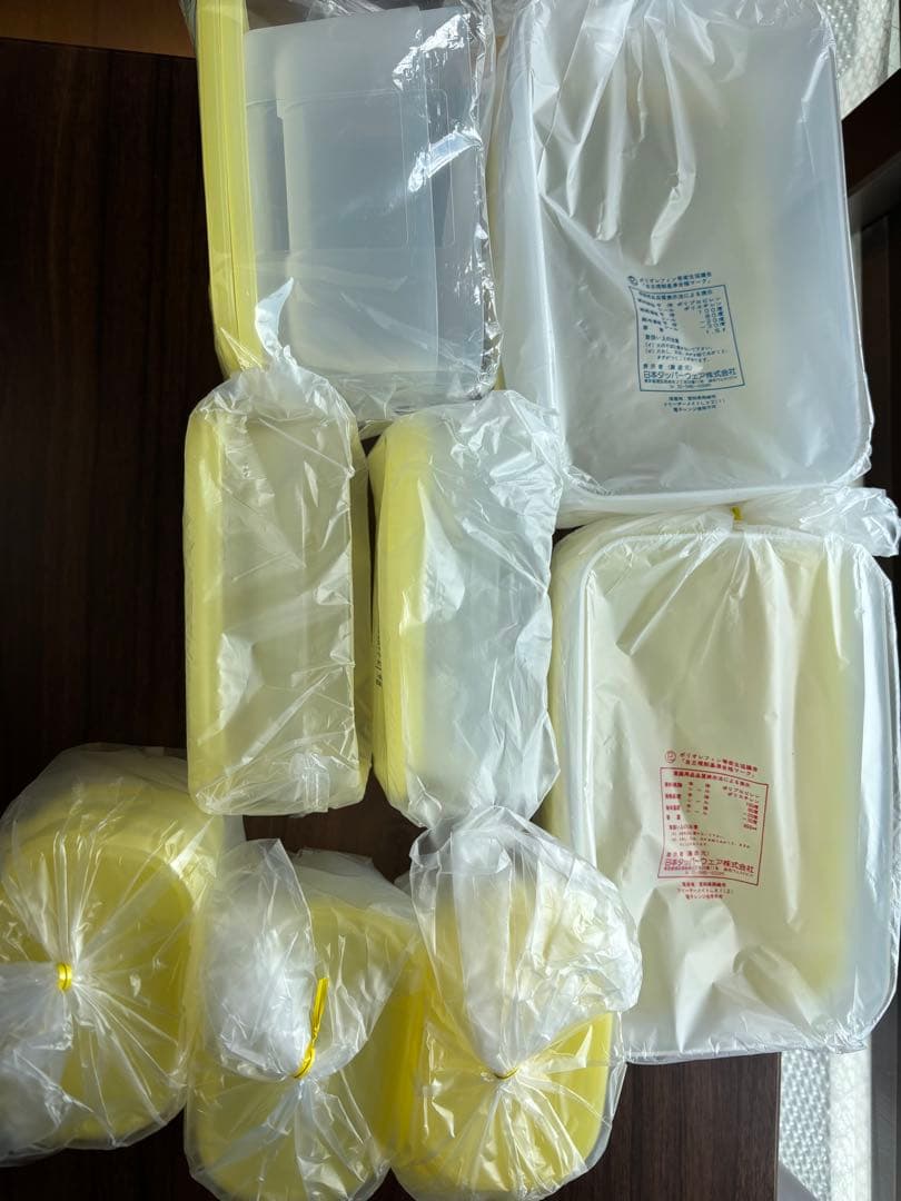 【新品】Tupperwareフリーザーメイトイエローオールラインナップ