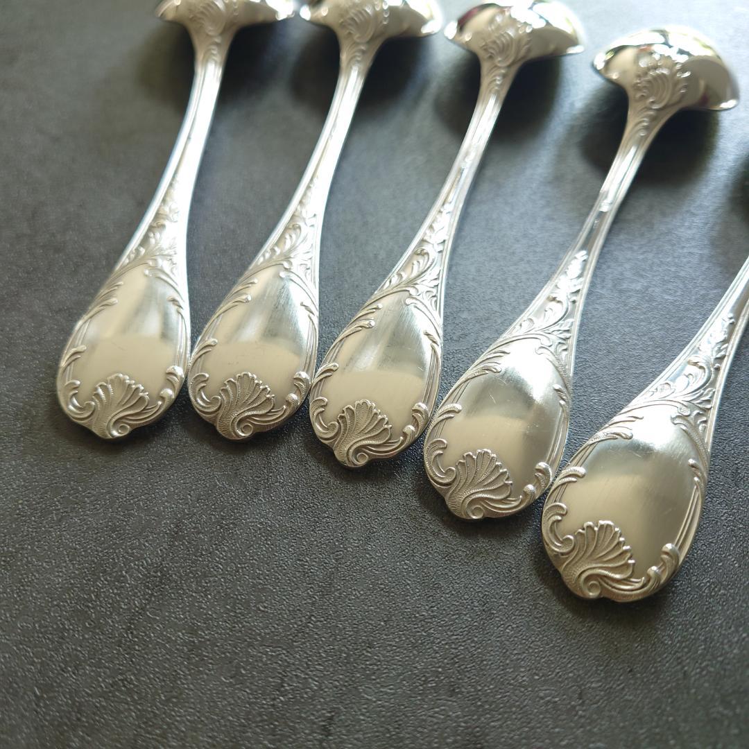 希少 クリストフル マルリー デザートスプーン 5点