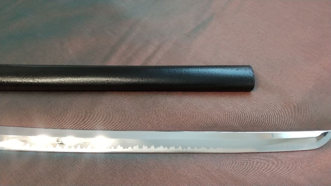 【鶴姫一文字風】模造刀 尖り互の目刃 刀剣 喰出し鍔 模擬刀 上杉謙信