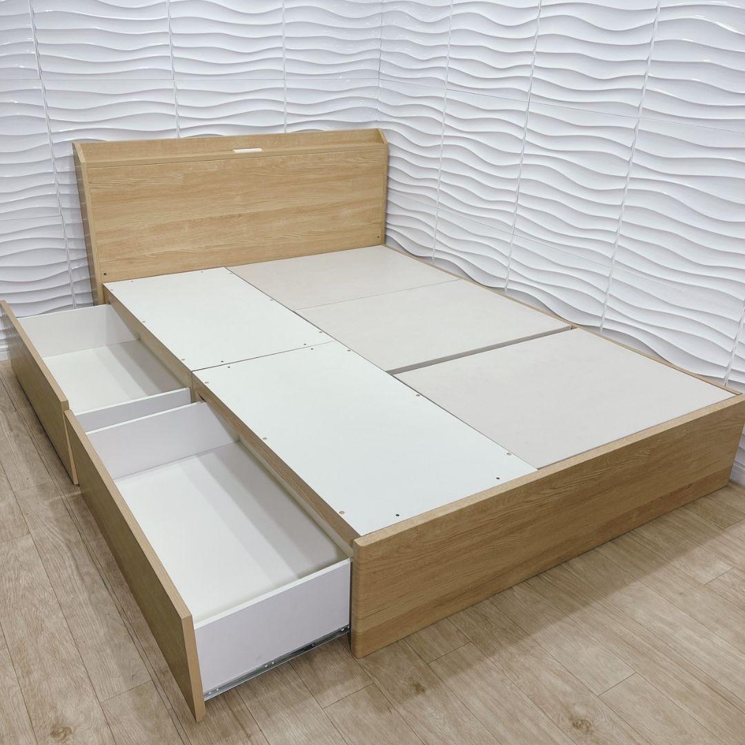 ◇訳有特価◇ニトリ◇ベッドフレーム◇ダブル◇収納コンセント付き◇大阪兵庫京都奈良