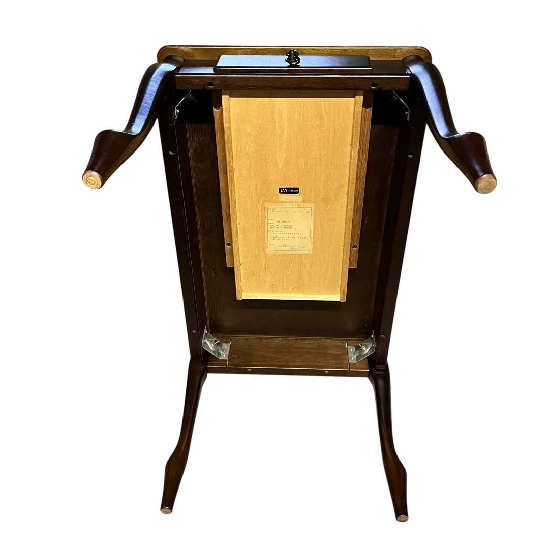 【美品】maruni サイドテーブル 猫脚 天然木 木工 ヴィンテージ