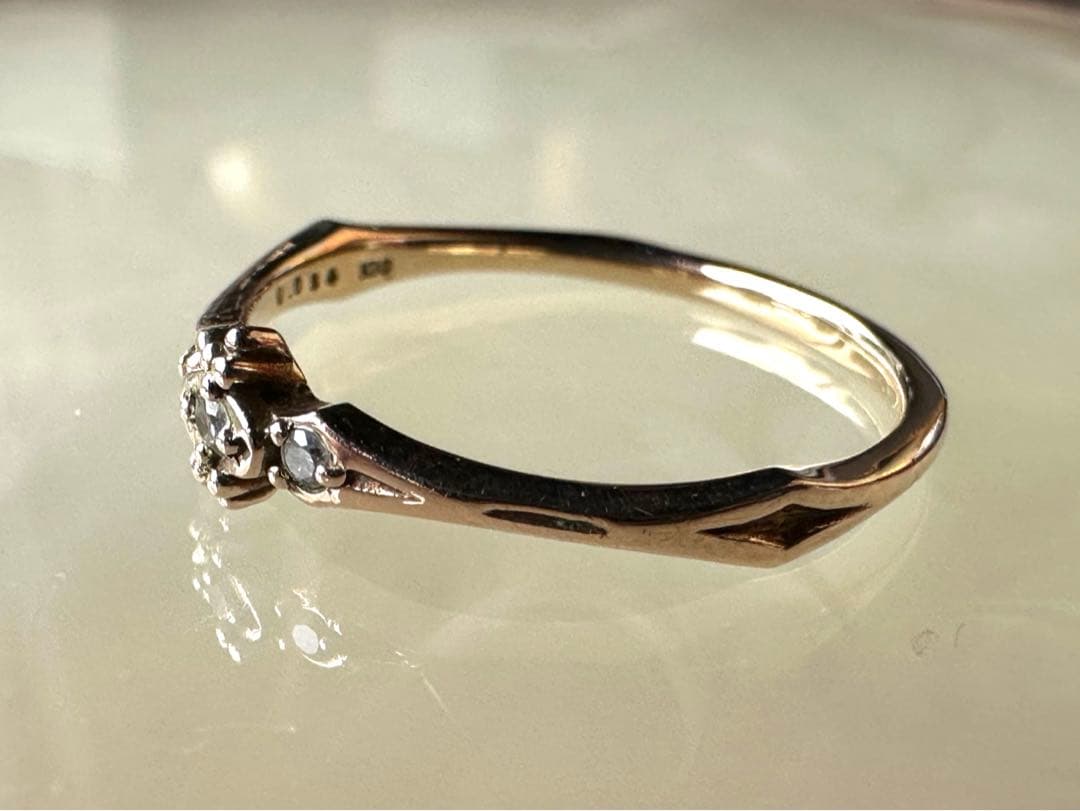 agete K10 ダイヤリング