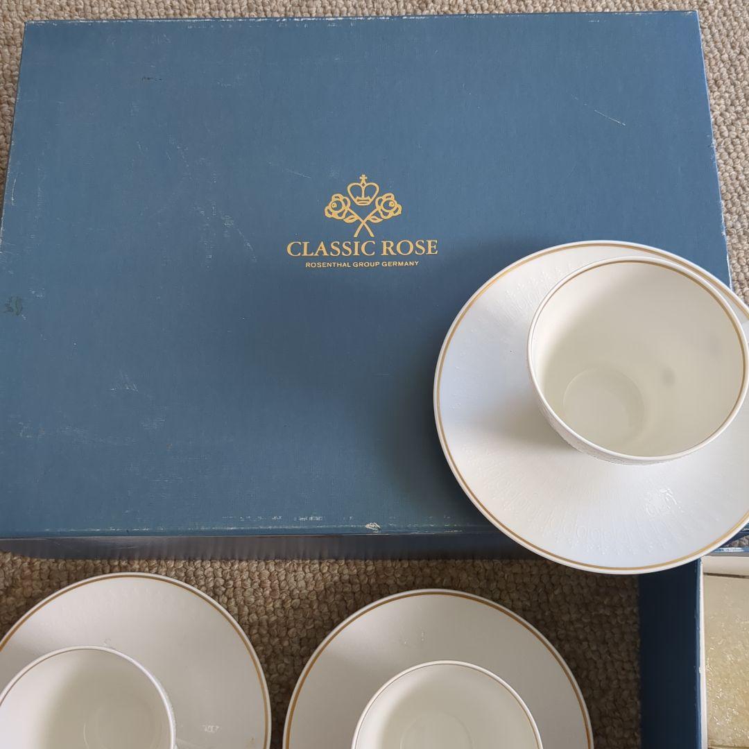 【ローゼンタール】クラシックローズ　カップ&ソーサー　5客セット