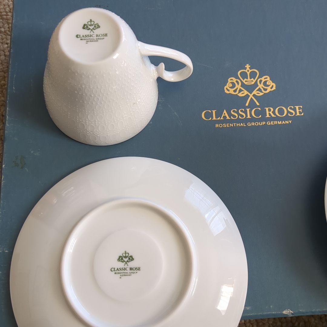 【ローゼンタール】クラシックローズ　カップ&ソーサー　5客セット