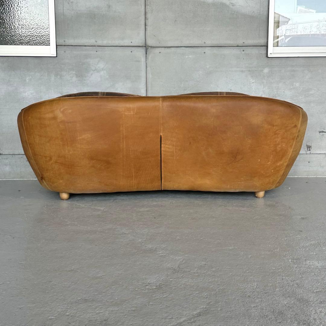 CRASH GATE オピウムソファー オイルレザー 2.5人掛け オゾン脱臭済