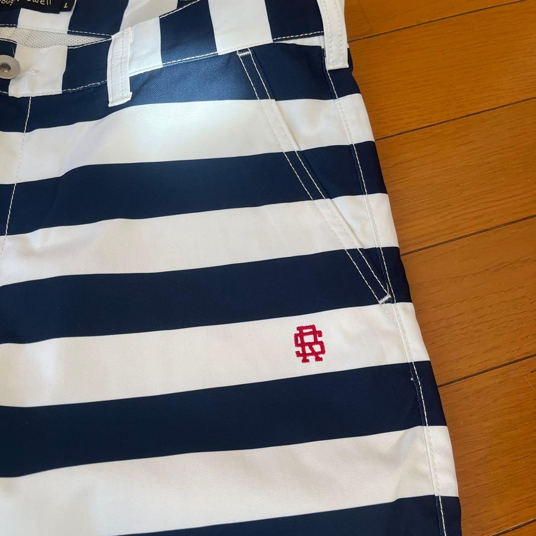 ザンディ　rough&swell ストライプデザイン メンズショートパンツ