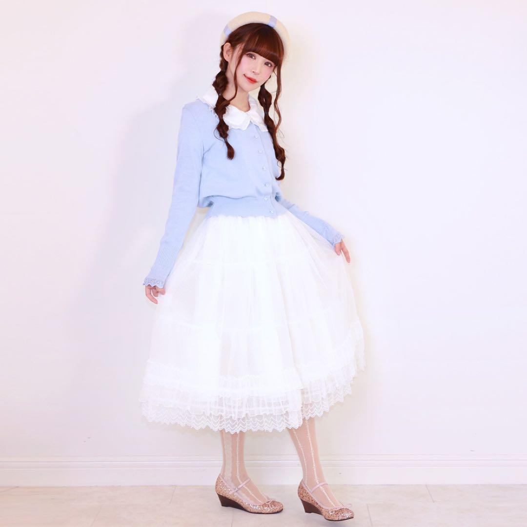 エミリーテンプルキュート ドットチュールロングペチコート