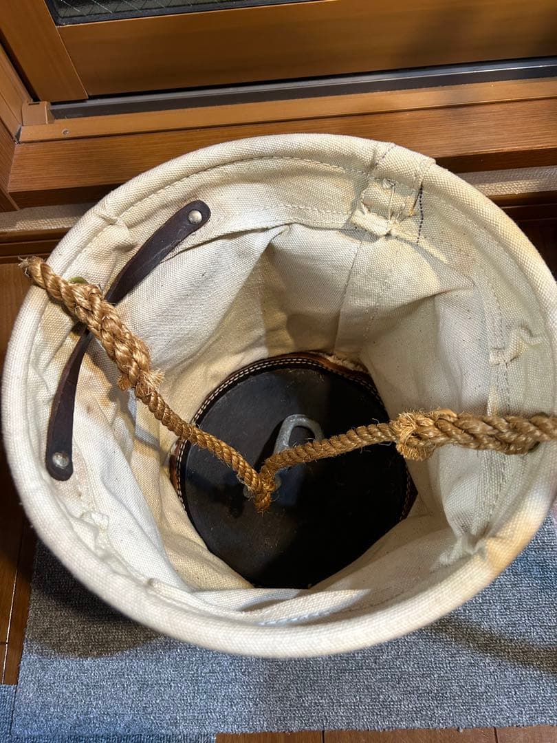 コットン製工具入れ　バケツ　USA ヴィンテージ