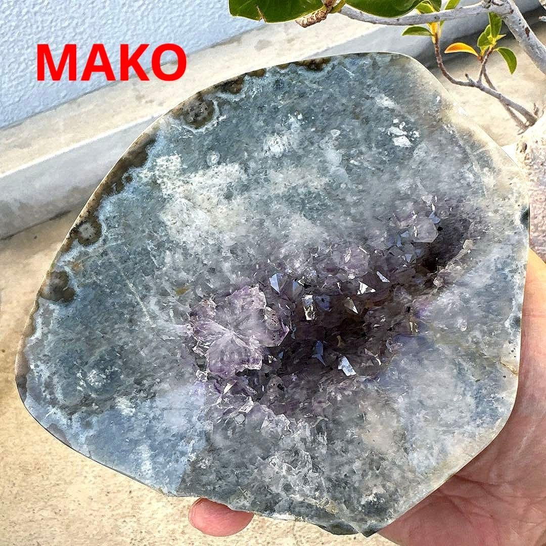 M1845☆ペア・アメジストトレジャー瑪瑙2.8Kg☆天然石☆N50507-A