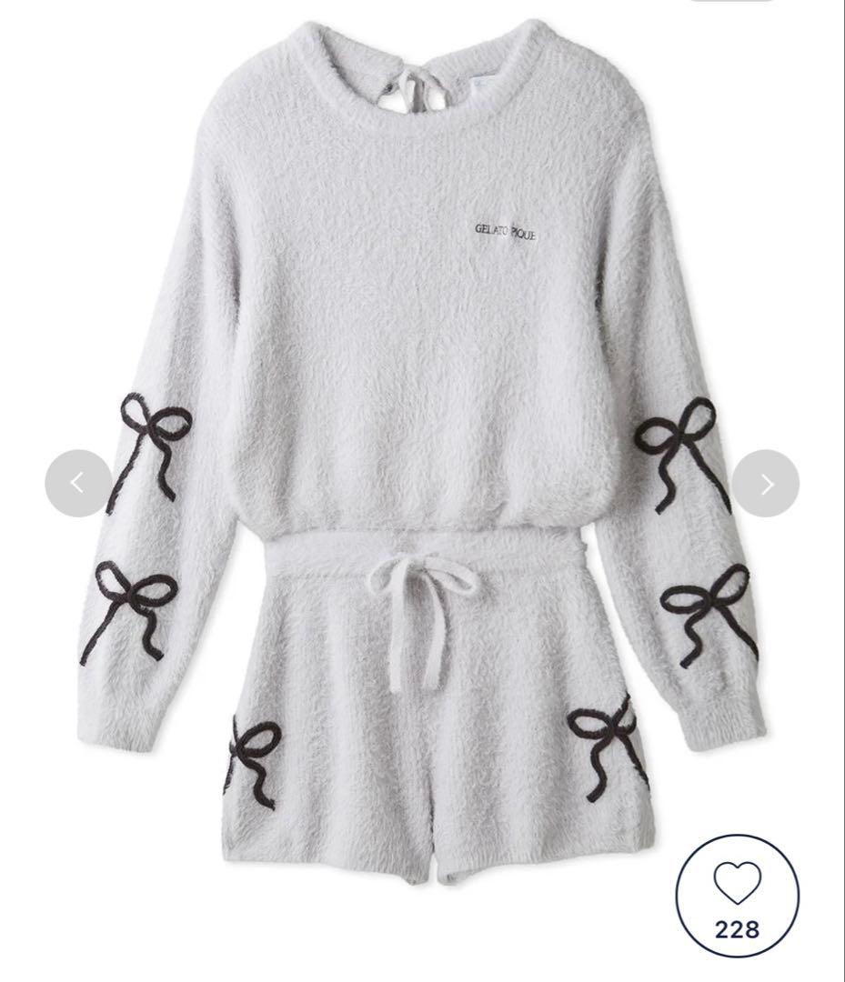 新品 ジェラートピケ ルームウェア レッグウォーマーセット