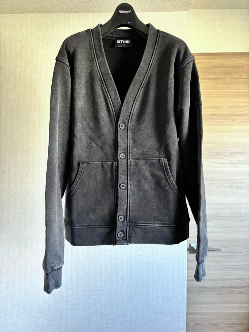 BTMK SWEAT CARDIGAN washed XS828 カーディガン