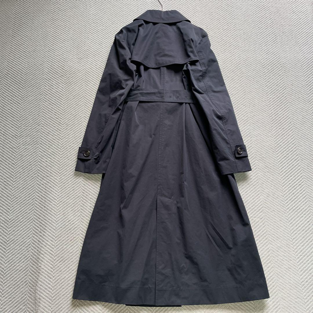 美品 組曲 【撥水・花粉が落ちやすい】T/C/Nyギャバ ロングトレンチコート