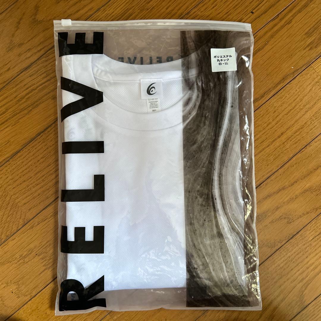 リライブ丸ネック Tシャツ 白 LL