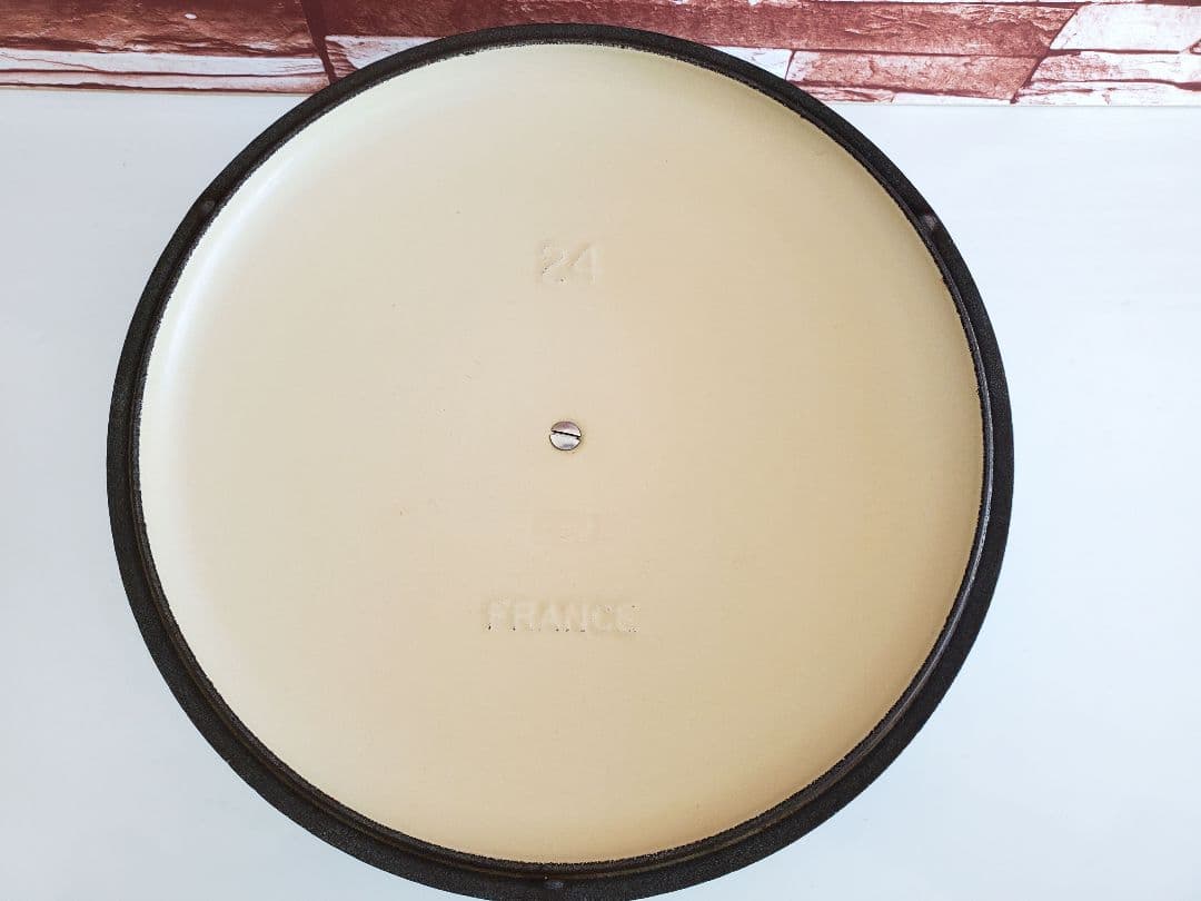 ルクルーゼ　24cm　ココットジャポネーズ　廃盤カリビアンブルー