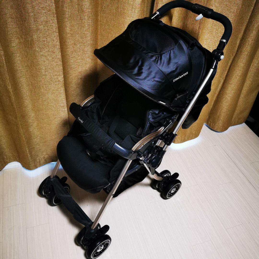 【送料無料】Combi ディアクラッセ オート4キャス XB-600 ブラック