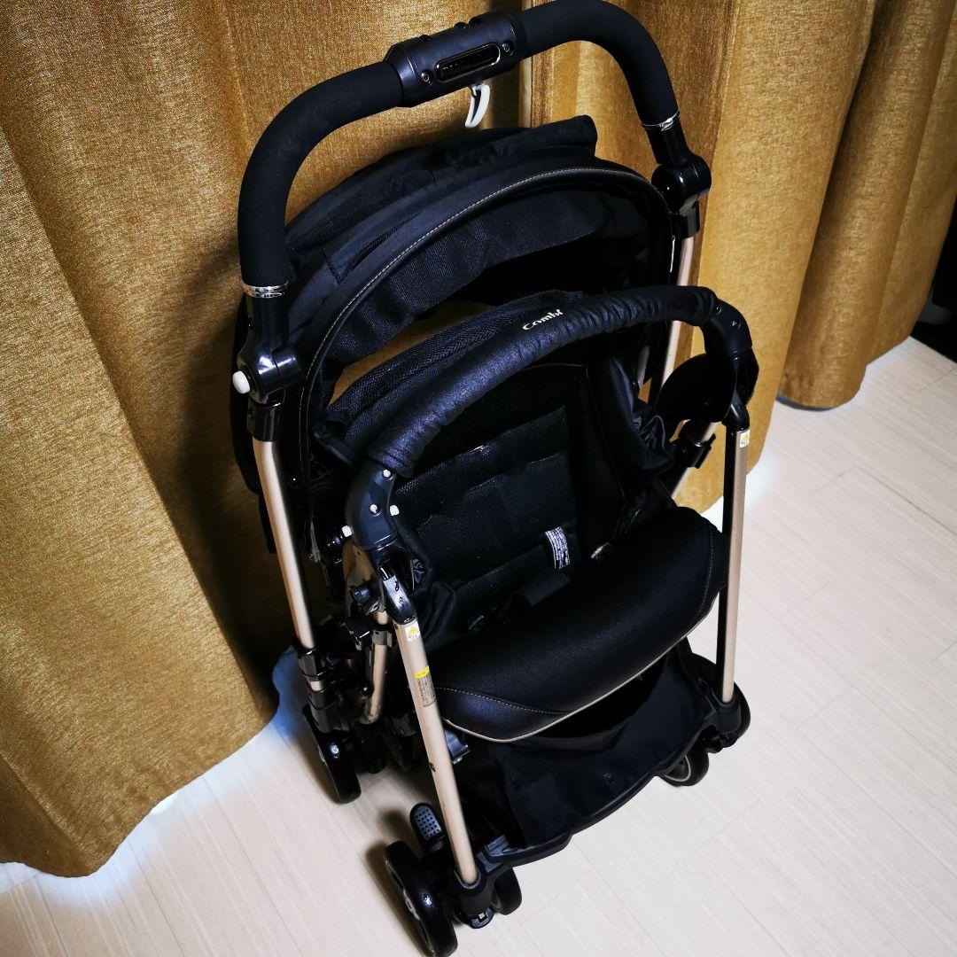 【送料無料】Combi ディアクラッセ オート4キャス XB-600 ブラック