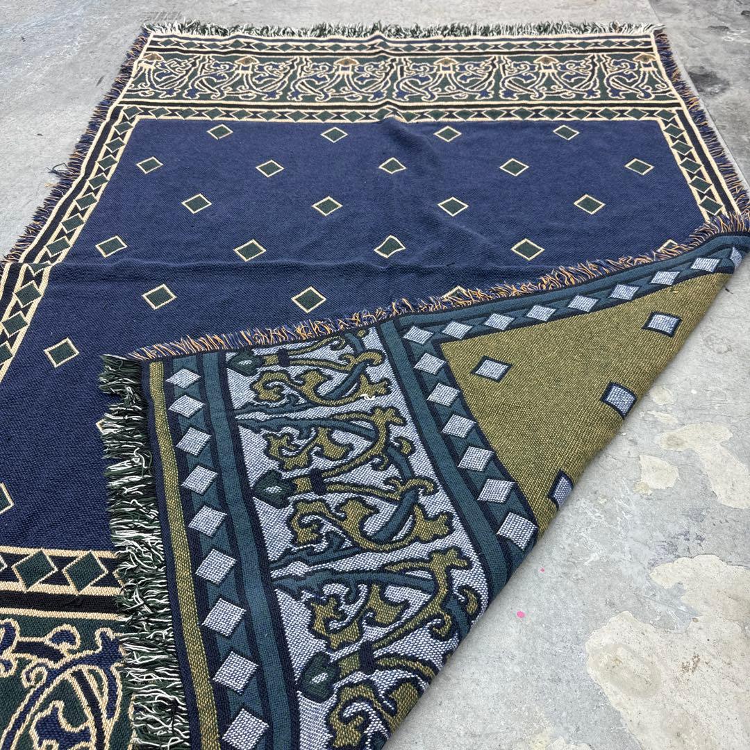 柄　マルチカバー　ソファーカバー　ヴィンテージラグ180x118