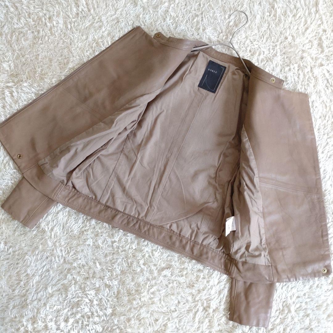 NOBLE　ソフトラムレザー　ダブルライダースジャケット