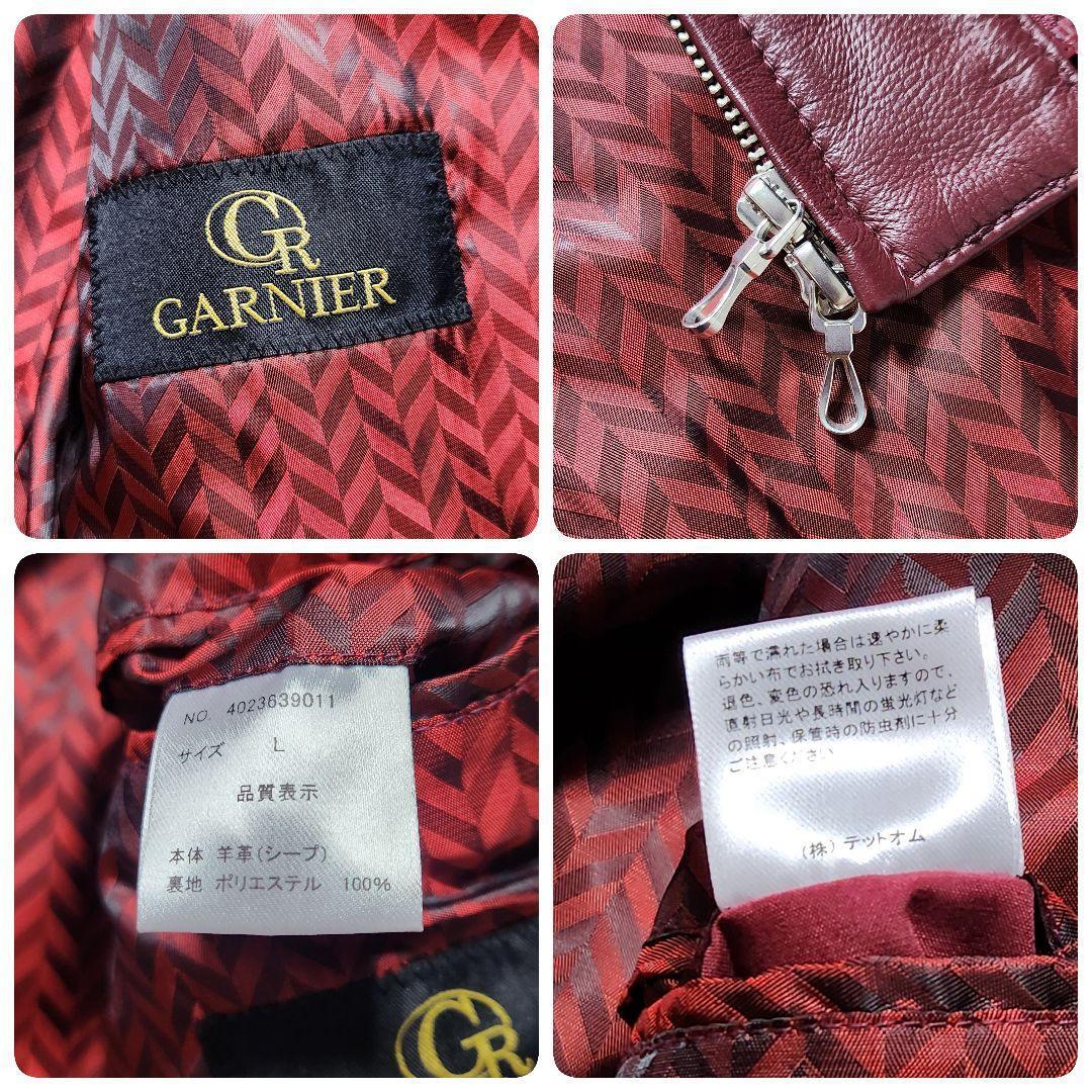 極美品✨L GARNIER 近年モデル レザージャケット キルティング