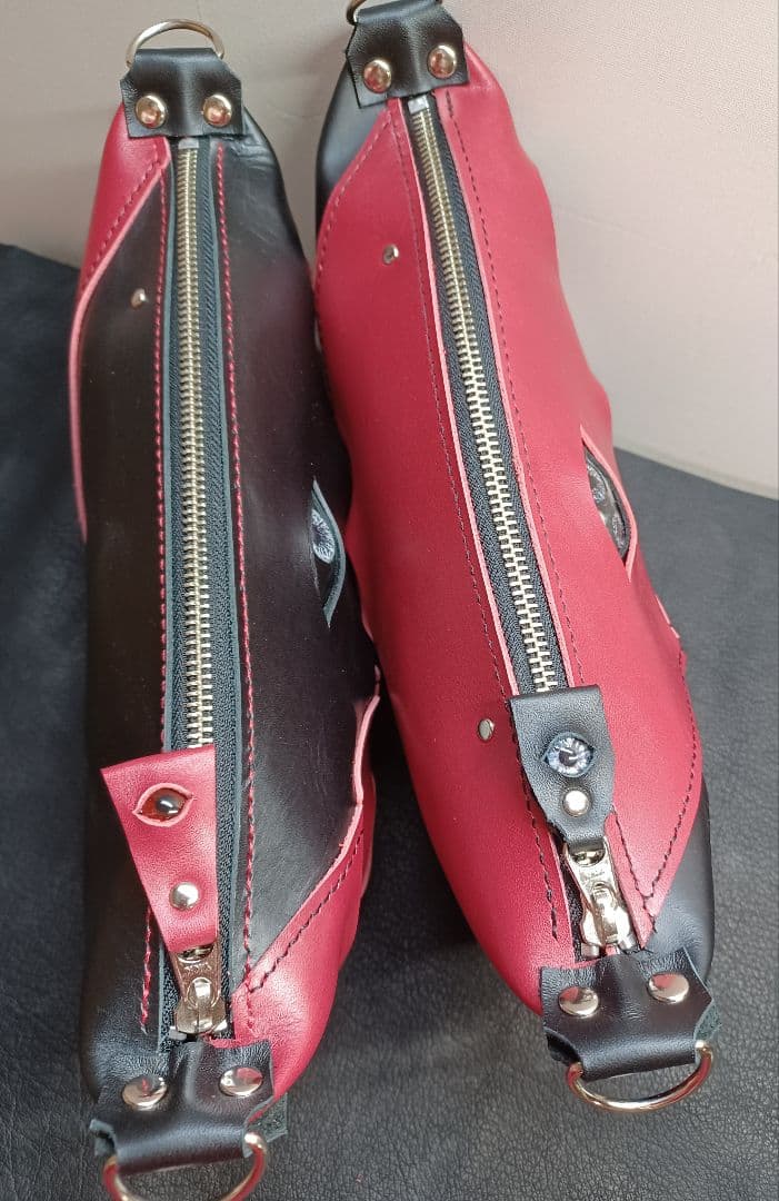 きょうMAMA　目玉付きたっぷりマチのショルダーポーチ&ストラップ