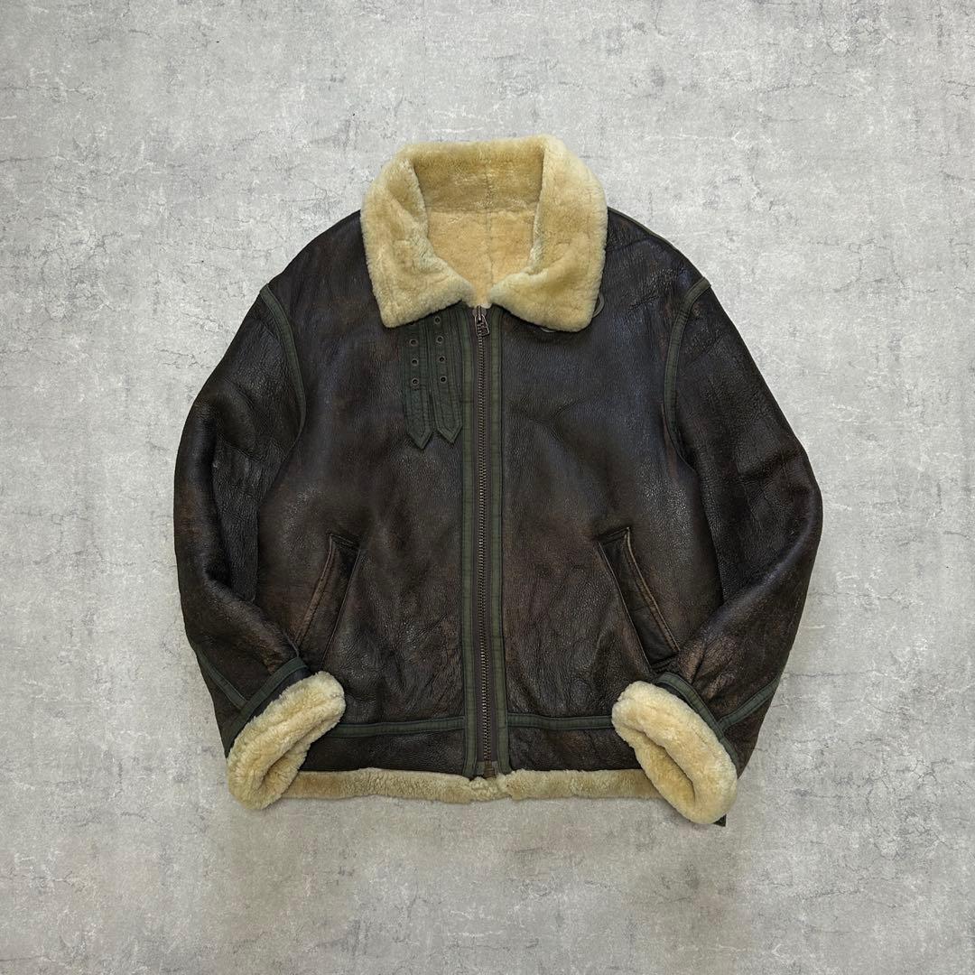 ジャケット・アウター 90s vintage B-3 shearling jacket brown
