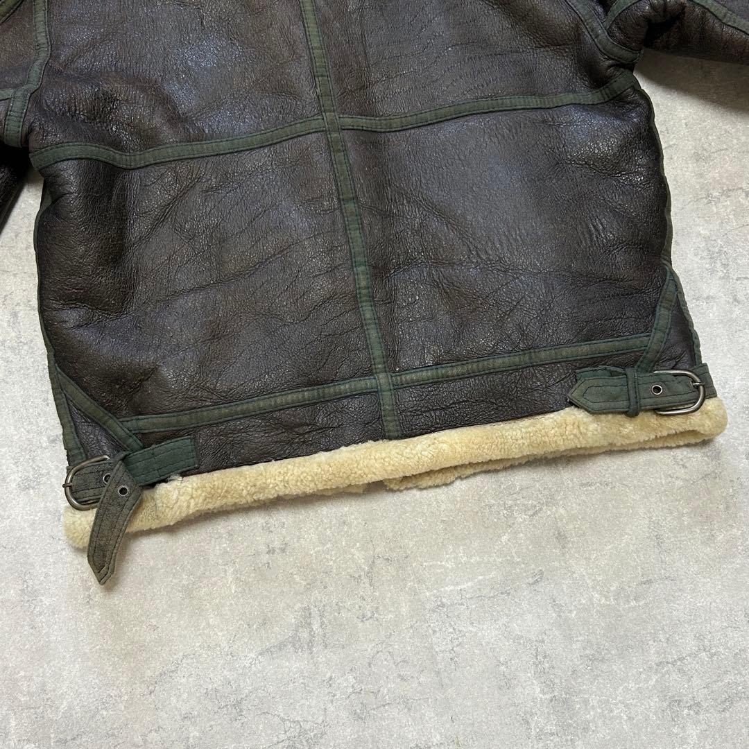 ジャケット・アウター 90s vintage B-3 shearling jacket brown