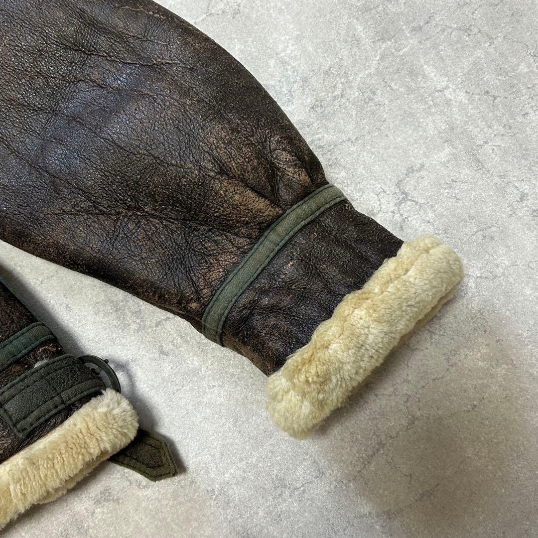 ジャケット・アウター 90s vintage B-3 shearling jacket brown