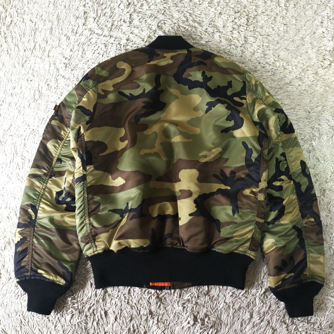 【極美品】アルファインダストリーズ　リバーシブル　フライトジャケット　MA-1