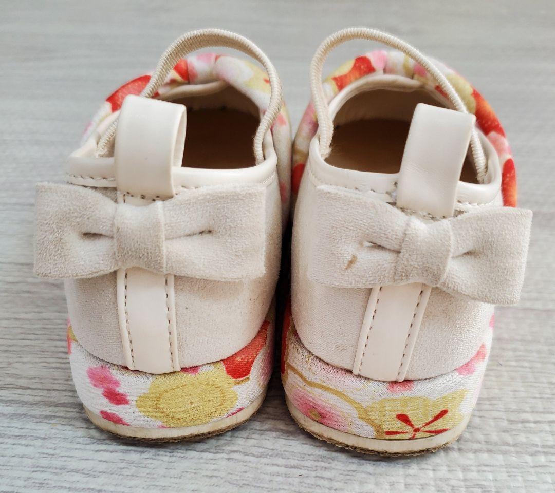 七五三フルセット　七五三被布着物、ヘアアクセサリー4点、付け毛、履物、100cm