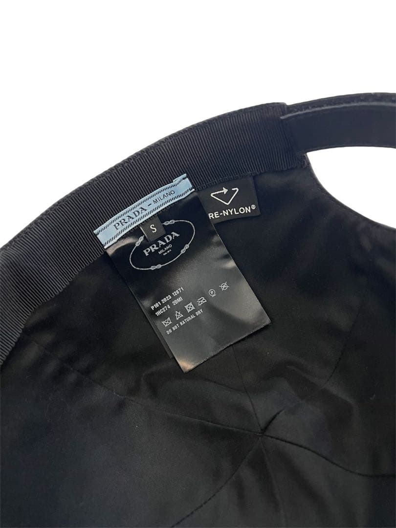 美品 付属品完備 PRADA プラダ Re-Nylon ベースボールキャップ S