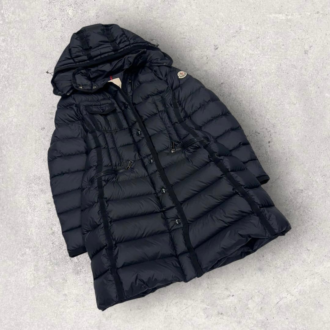 .2015【QR鑑定済・美品】モンクレール　HERMINE ダウンコートAライン