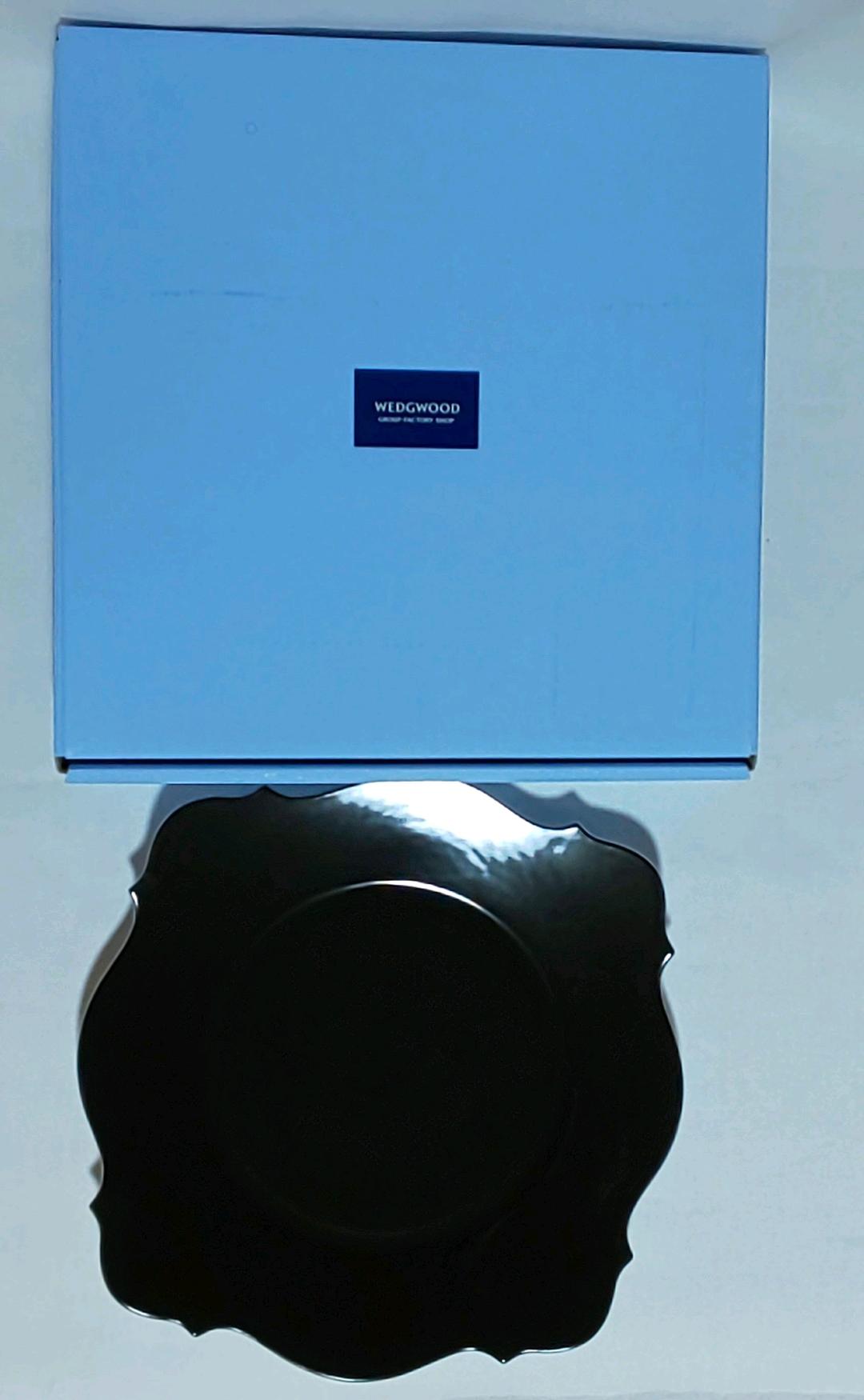  バロック カラー サービスプレート/黒