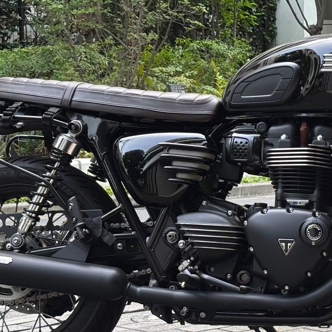 モートーン triumph用サイドカバー　左右セット