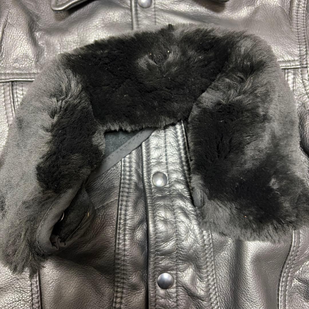 未使用バンソン vanson Gジャン型レザージャケット黒E150 36カスタム